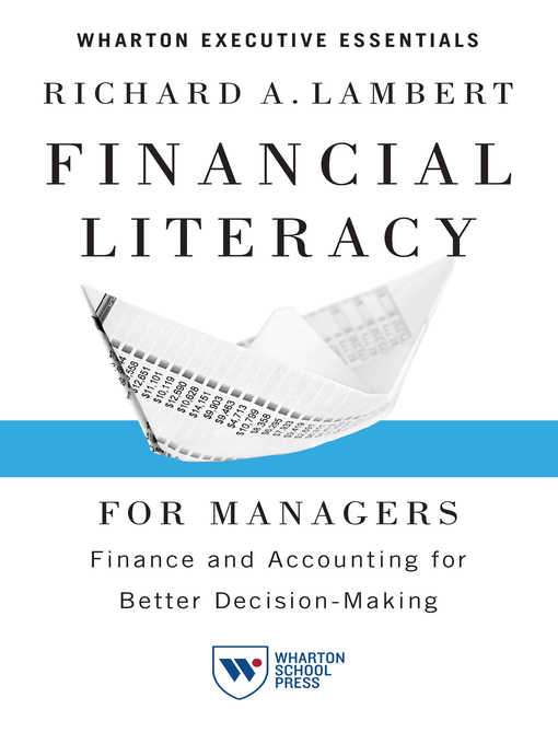 Title details for Financial Literacy for Managers by Richard A. Lambert - Wait list